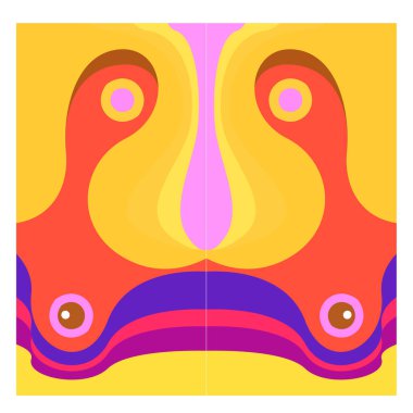 Kaynak için vektör renkli geometrik ve eğri arkaplan deseni