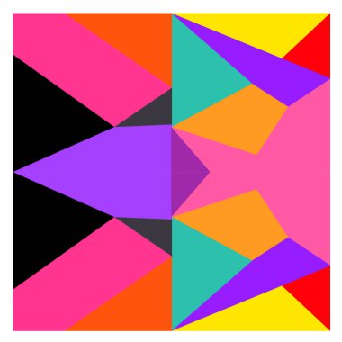 Kaynak için vektör renkli geometrik ve eğri arkaplan deseni