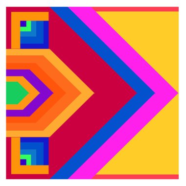 Kaynak için vektör renkli geometrik ve eğri arkaplan deseni