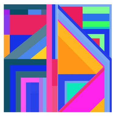 Kaynak için vektör renkli geometrik ve eğri arkaplan deseni