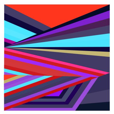 Kaynak için vektör renkli geometrik ve eğri arkaplan deseni