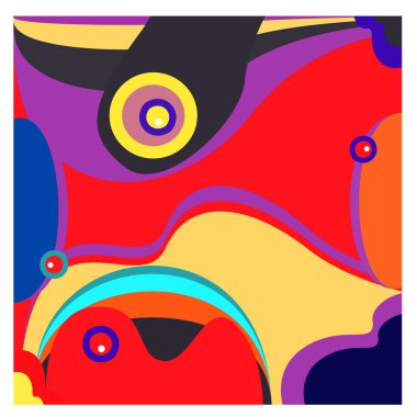 Kaynak için vektör renkli geometrik ve eğri arkaplan deseni