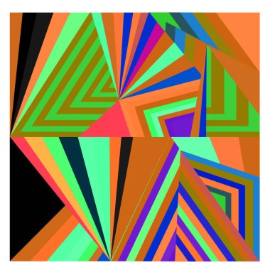 Kaynak için vektör renkli geometrik ve eğri arkaplan deseni