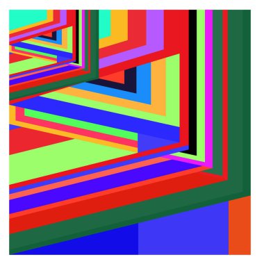 Kaynak için vektör renkli geometrik ve eğri arkaplan deseni