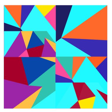 Kaynak için vektör renkli geometrik ve eğri arkaplan deseni