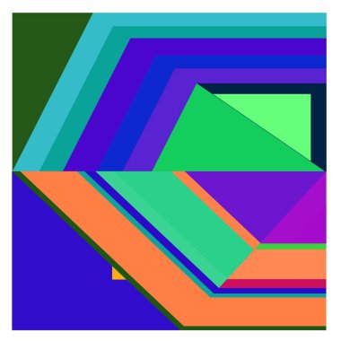 Kaynak için vektör renkli geometrik ve eğri arkaplan deseni