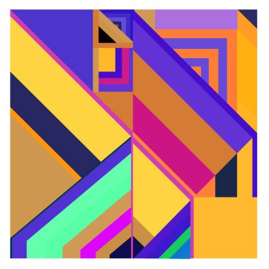 Kaynak için vektör renkli geometrik ve eğri arkaplan deseni