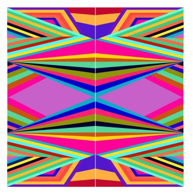 Kaynak için vektör renkli geometrik ve eğri arkaplan deseni