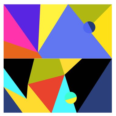 Kaynak için vektör renkli geometrik ve eğri arkaplan deseni