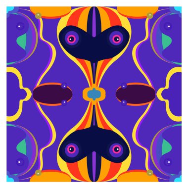 Kaynak için vektör renkli geometrik ve eğri arkaplan deseni