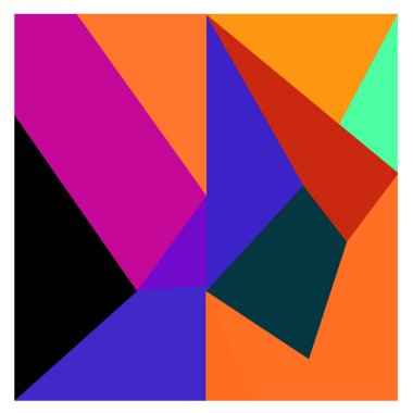 Kaynak için vektör renkli geometrik ve eğri arkaplan deseni