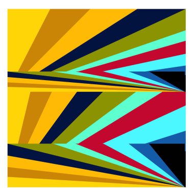 Kaynak için vektör renkli geometrik ve eğri arkaplan deseni