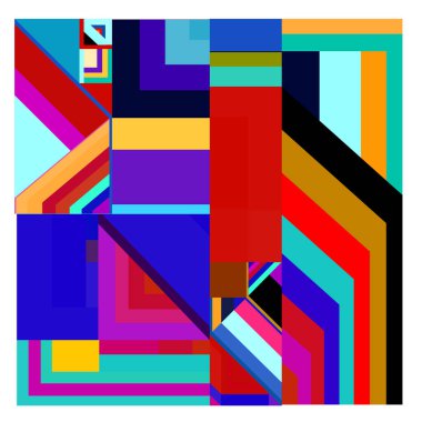 Kaynak için vektör renkli geometrik ve eğri arkaplan deseni