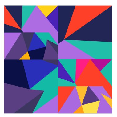 Kaynak için vektör renkli geometrik ve eğri arkaplan deseni