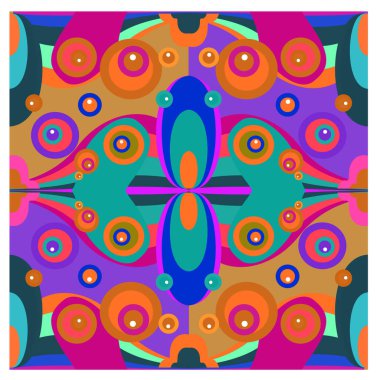 Kaynak için vektör renkli geometrik ve eğri arkaplan deseni