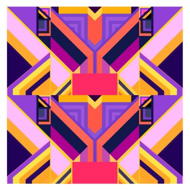 Kaynak için vektör renkli geometrik ve eğri arkaplan deseni