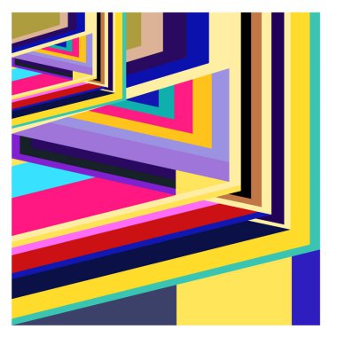 Kaynak için vektör renkli geometrik ve eğri arkaplan deseni