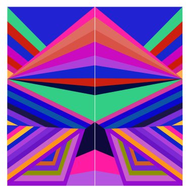 Kaynak için vektör renkli geometrik ve eğri arkaplan deseni