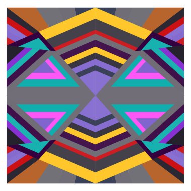 Kaynak için vektör renkli geometrik ve eğri arkaplan deseni