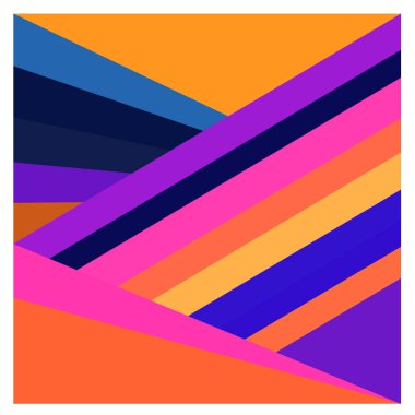 Kaynak için vektör renkli geometrik ve eğri arkaplan deseni