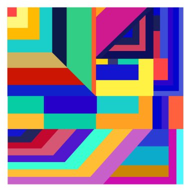 Kaynak için vektör renkli geometrik ve eğri arkaplan deseni