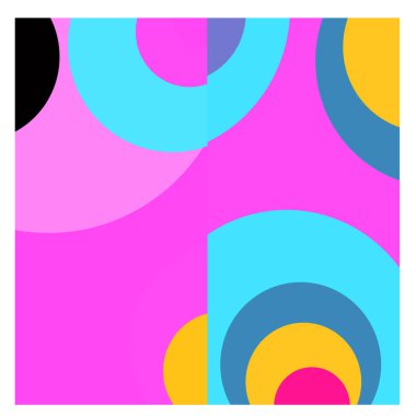 Kaynak için vektör renkli geometrik ve eğri arkaplan deseni