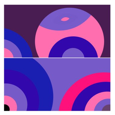 Kaynak için vektör renkli geometrik ve eğri arkaplan deseni