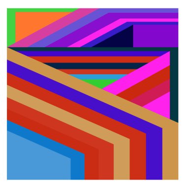 Kaynak için vektör renkli geometrik ve eğri arkaplan deseni