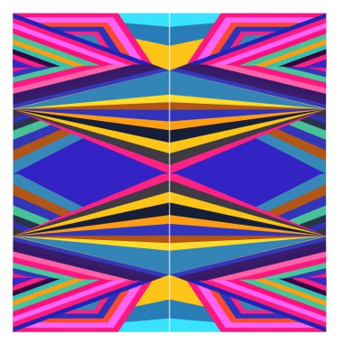 Kaynak için vektör renkli geometrik ve eğri arkaplan deseni