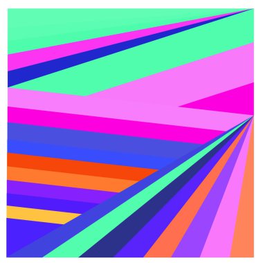 Kaynak için vektör renkli geometrik ve eğri arkaplan deseni