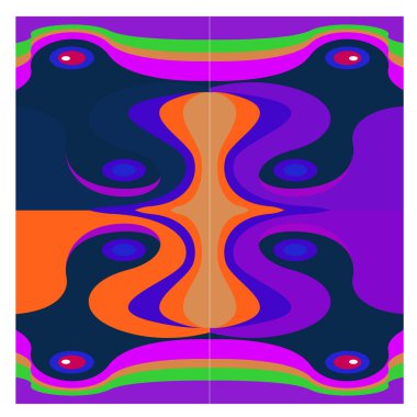 Kaynak için vektör renkli geometrik ve eğri arkaplan deseni