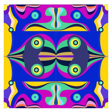 Kaynak için vektör renkli geometrik ve eğri arkaplan deseni