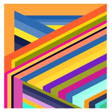 Kaynak için vektör renkli geometrik ve eğri arkaplan deseni