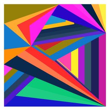 Kaynak için vektör renkli geometrik ve eğri arkaplan deseni