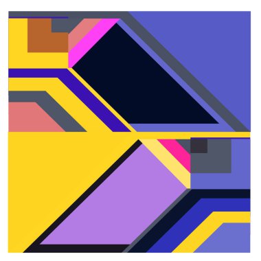 Kaynak için vektör renkli geometrik ve eğri arkaplan deseni