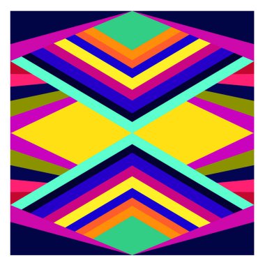 Kaynak için vektör renkli geometrik ve eğri arkaplan deseni