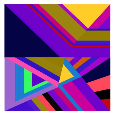 Kaynak için vektör renkli geometrik ve eğri arkaplan deseni