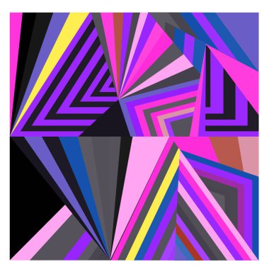 Kaynak için vektör renkli geometrik ve eğri arkaplan deseni