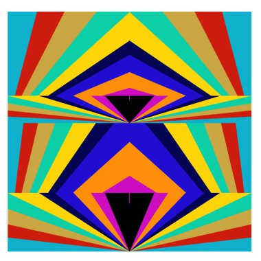 Kaynak için vektör renkli geometrik ve eğri arkaplan deseni