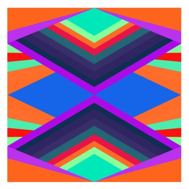 Kaynak için vektör renkli geometrik ve eğri arkaplan deseni