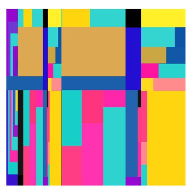 Kaynak için vektör renkli geometrik ve eğri arkaplan deseni