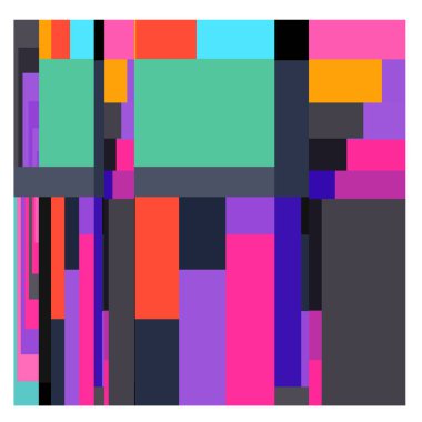 Kaynak için vektör renkli geometrik ve eğri arkaplan deseni