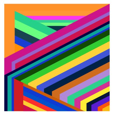 Kaynak için vektör renkli geometrik ve eğri arkaplan deseni