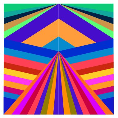 Kaynak için vektör renkli geometrik ve eğri arkaplan deseni