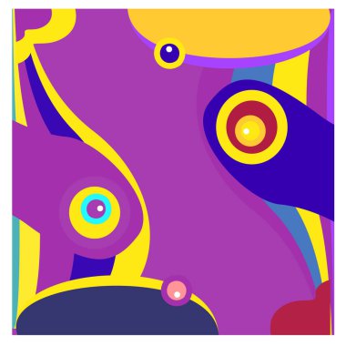 Kaynak için vektör renkli geometrik ve eğri arkaplan deseni