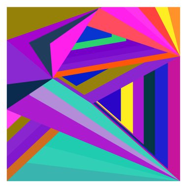 Kaynak için vektör renkli geometrik ve eğri arkaplan deseni