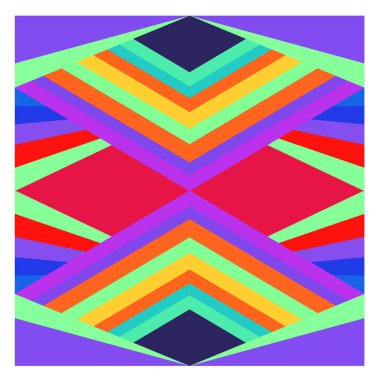 Kaynak için vektör renkli geometrik ve eğri arkaplan deseni