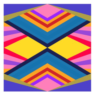 Kaynak için vektör renkli geometrik ve eğri arkaplan deseni