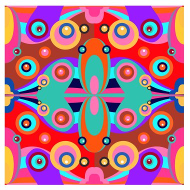 Kaynak için vektör renkli geometrik ve eğri arkaplan deseni