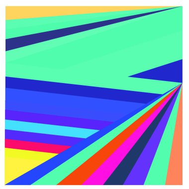 Kaynak için vektör renkli geometrik ve eğri arkaplan deseni